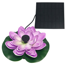 Load image into Gallery viewer, Lotus Shaped Solar Fountain Pond Decorative