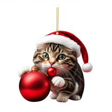 Load image into Gallery viewer, Cute Cat Christmas Decoration