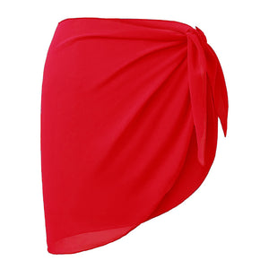 Women Shorts Beach Sarong Solid Summer Cover Ups