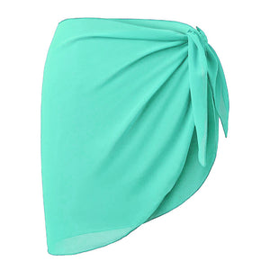 Women Shorts Beach Sarong Solid Summer Cover Ups