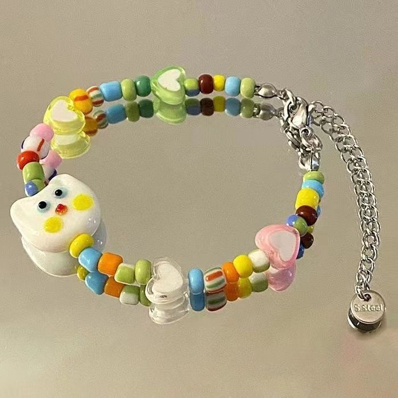 Cartoon Colorful Lucky Beaded Bracelet