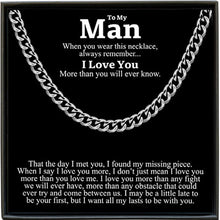Load image into Gallery viewer, Mens Cuban Link Chain Necklace