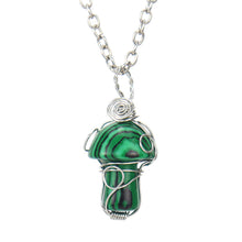 Load image into Gallery viewer, Natural Crystal Mushroom Pendant