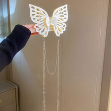 Load image into Gallery viewer, Butterfly Cutout Tassel Large Hair Clip