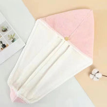 Load image into Gallery viewer, Double Layer Coral Velvet Quick Drying Hair Cap