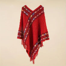 Load image into Gallery viewer, Women&#39;s Retro Pullover Tassel Shawl