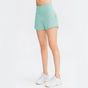 Lommeyoga treningsshorts