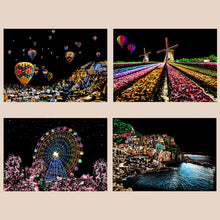 Load image into Gallery viewer, Scratch Art Book For Adults -Colorful City Series