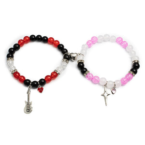 Beaded magnetic bracelet