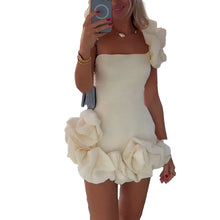 Load image into Gallery viewer, Rose Pleated Mini Dress