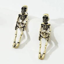Load image into Gallery viewer, Ghostly Skeleton Exaggerated Punk Earrings