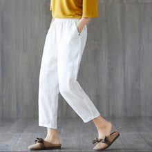 Load image into Gallery viewer, Cotton Linen Ankle Length Harem Pants