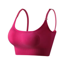 Load image into Gallery viewer, Solid Ribbed Adjustable Strap Wireless Bra