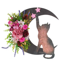 Load image into Gallery viewer, Cat Crescent Moon Wreath