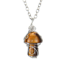 Load image into Gallery viewer, Natural Crystal Mushroom Pendant