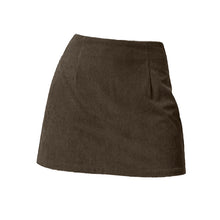 Load image into Gallery viewer, A-line Corduroy Casual Skirt