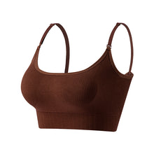 Load image into Gallery viewer, Solid Ribbed Adjustable Strap Wireless Bra