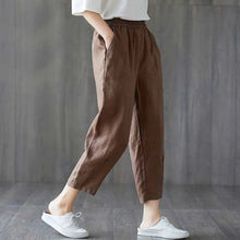Load image into Gallery viewer, Cotton Linen Ankle Length Harem Pants
