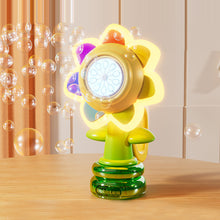 Load image into Gallery viewer, Sunflower Shaped Portable Electric Bubble Maker Toy
