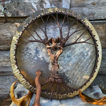 Load image into Gallery viewer, Shamanic Drum &#39;Tree of Life&#39; Instrumental Ornament
