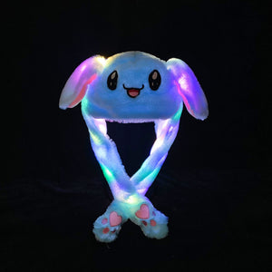 LED Glowing Plushy Rabbit Hat
