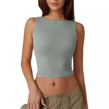 Load image into Gallery viewer, Sexy ermeløs crop-topp for kvinner
