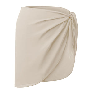 Women Shorts Beach Sarong Solid Summer Cover Ups
