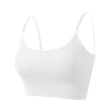 Load image into Gallery viewer, Solid Ribbed Adjustable Strap Wireless Bra