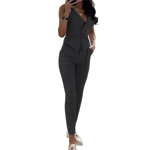 Sexy Vest Pencil Pants Two Piece Set