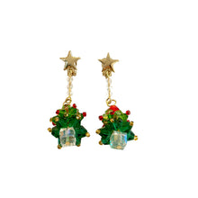 Load image into Gallery viewer, Christmas Tree Earrings