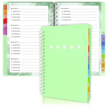 Load image into Gallery viewer, Password Book with Colorful Alphabetical Tabs