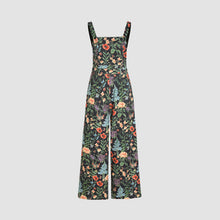 Load image into Gallery viewer, Floral Button Wide Leg Jumpsuit