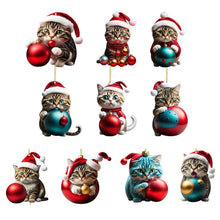 Load image into Gallery viewer, Cute Cat Christmas Decoration