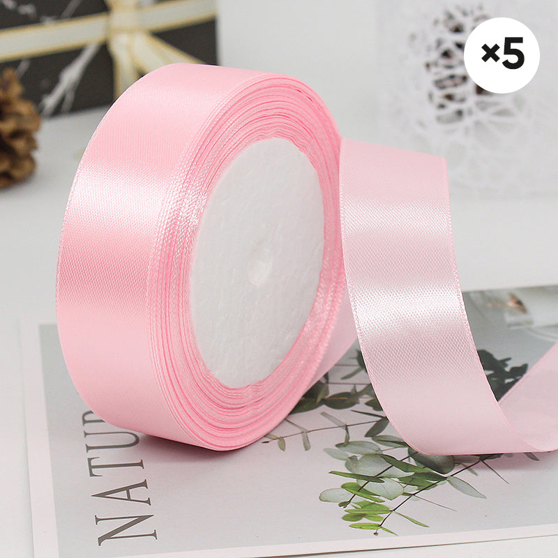 Outdoor Solid Color Decorative Ribbon (5 Rolls)
