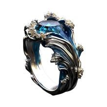 Load image into Gallery viewer, The Heartbeat of The Sea, Ocean Wave Ring