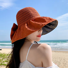 Load image into Gallery viewer, Can Store Bow Shaped Sunshade Hat