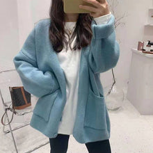 Load image into Gallery viewer, Slouchy Knitted Cardigan With Pockets