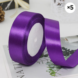 Outdoor Solid Color Decorative Ribbon (5 Rolls)