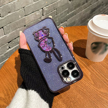 Load image into Gallery viewer, Gradient Glitter Quicksand Rabbit Case Cover For iPhone