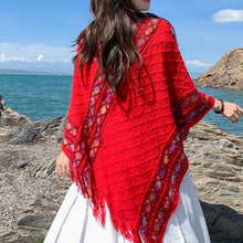 Load image into Gallery viewer, Women&#39;s Retro Pullover Tassel Shawl