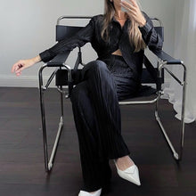 Load image into Gallery viewer, Women&#39;s Elegant Pleated Two-Piece Set