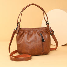 Load image into Gallery viewer, Fashion Simple Casual Pleated Bucket Soft Leather Handbag Shoulder Bag