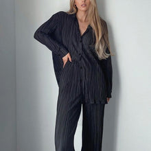 Load image into Gallery viewer, Women&#39;s Elegant Pleated Two-Piece Set