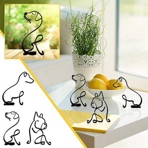Hundeminimalistisk kunstskulptur