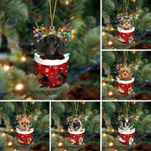 Load image into Gallery viewer, Cute Christmas Sock Dog Ornament