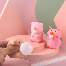 Load image into Gallery viewer, Piglet Spit Bubbles Squeeze Toys