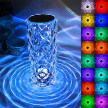 Load image into Gallery viewer, 16 Colors Rose Rays Crystal Diamond Table Lamp