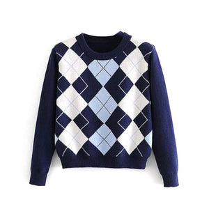 Winter diamond sweater