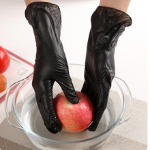 Load image into Gallery viewer, 100PCS Of Disposable Black Nitrile Gloves