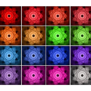 16 Colors Rose Rays Crystal Diamond Table Lamp